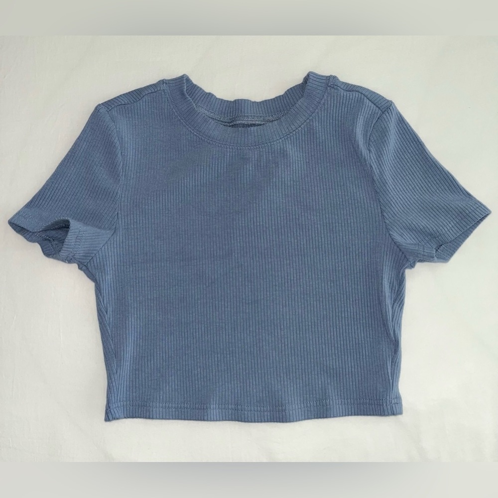 NWOT Crop Ribbed T-shirt Small